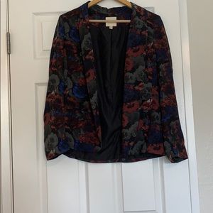 Dark floral silence and noise blazer